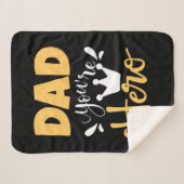 Vader geeft pap je bent Hero Sherpa Deken (Voorkant (horizontaal))