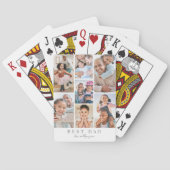 Vader Gepersonaliseerde vader foto Pokerkaarten (Achterkant)