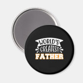 Vader Gift World's grootste vader Magneet (Voorkant / Achterkant)