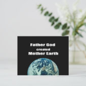 Vader God schiep Moeder Aarde Briefkaart (Staand voorkant)