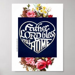 VADER HEER ZEGEN MIJN HUIS POSTER