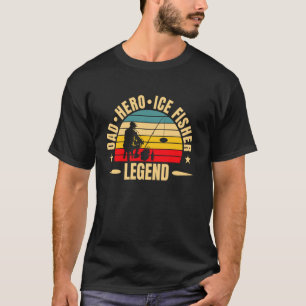 Vader Held IJsvissers Legende Vaderdag T-shirt