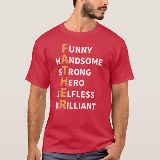 Vader houdt van vaderdag geschenken familie t-shirt