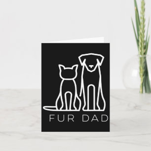 Vader Huisdier Liefhebber Kat Hond Vader Echtgenoo Kaart