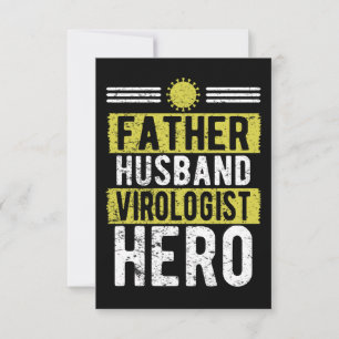 Vader Husband Viroloog Hero Vaderdag Bedankkaart