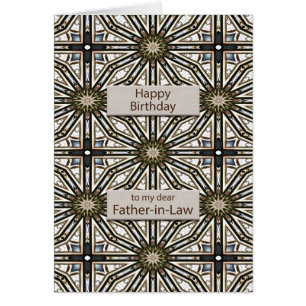 Vader in Law Birthday Abstract Mandala Design