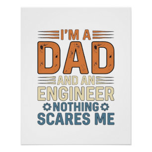 Vader Ingenieur Niets Maakt Me Bang Vintage Shirt Perfect Poster