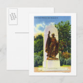Vader Jogues Memorial Uitzicht Briefkaart (Voorkant / Achterkant)