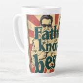 Vader kent beste digitale kunst latte mok (Linkerhoek)