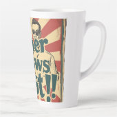 Vader kent beste digitale kunst latte mok (Rechts)