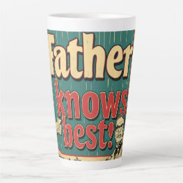 Vader kent beste digitale kunst latte mok