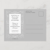  Vader Kerst in Sneeuwrijke Bossen Briefkaart (Achterkant)