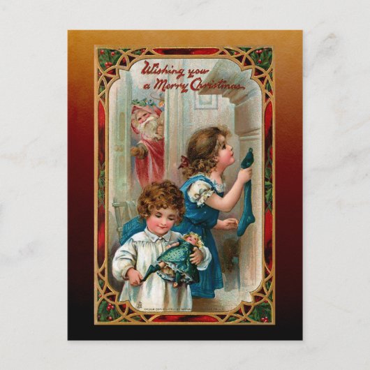  Vader Kerst | Kinderen |  LIJST Briefkaart (Voorkant)