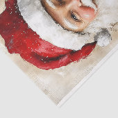 vader kerst op burlap az6 decoupage tissuepapier (Detail)