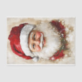 vader kerst op burlap az6 decoupage tissuepapier (Voorkant)