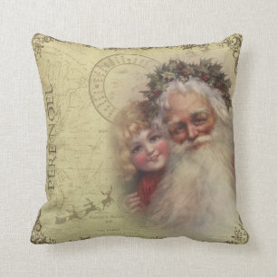 Vader Kerstmis Pere Noel Santa Pillow Kussen