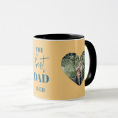 Vader & Kind Foto Mok – Hart Lijst Beste Vader Ooi (Voorkant rechts)