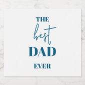 Vader & kind liefde - Beste vader ooit | Bier Etiket (Enkel label)