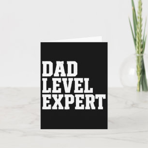 Vader Level Expert Grappig Vader Cadeau Kaart