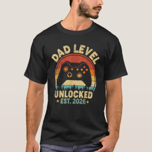 Vader Level Ontgrendeld 2026 Voor Papa Video Game T-shirt