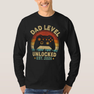 Vader Level Ontgrendeld 2026 Voor Papa Video Game T-shirt