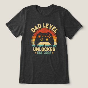 Vader Level Ontgrendeld 2026 Voor Vader Video Game Tri-Blend Shirt