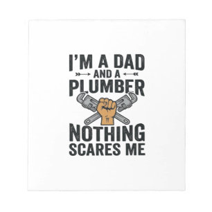 Vader Loodgieter Niets Maakt Me Bang Vintage Shirt Notitieblok