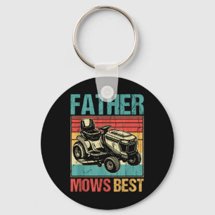 Vader maait het beste, gazon maaien papa, grappig sleutelhanger