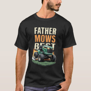 vader maait het beste Grappige rijdende grasmaaier T-shirt