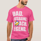 Vader Man Coach Legende Vader Papa Daddy Volleby T-shirt (Voorkant)