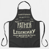 Vader Man Myth Legend Retro Schort (Voorkant)