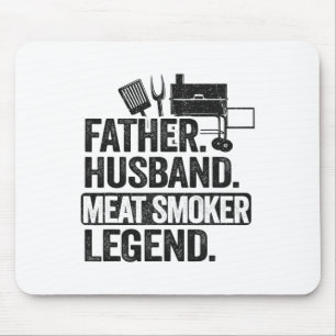 Vader Man Vlees Roker Legende Grillen Papa Mea Muismat
