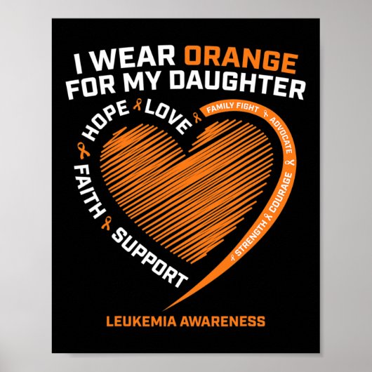 Vader Mannen Ik Draag Sinaasappel voor mijn dochte Poster (Voorkant)