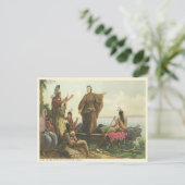 vader Marquette, St Ignace Michigan Briefkaart (Staand voorkant)