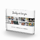 Vader met Kinder familie 14 Fotocollage Keepsake Fotoblokken (Rechts)