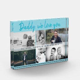 Vader met Kinderen en familie Papa Collage Fotoblokken