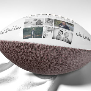 Vader met Kinderen en familie Papa Foto Collage American Football