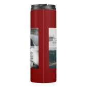 Vader met Kinderen en familie Papa Foto Collage Thermosbeker (Achterkant)