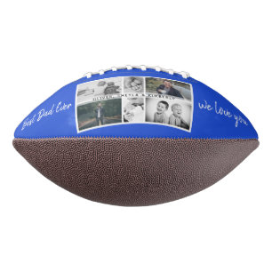 Vader met kinderen en familie papa fotocollage american football