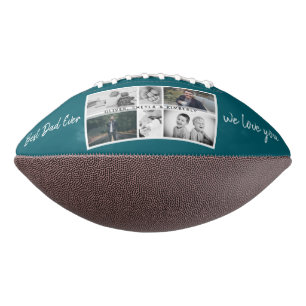 Vader met kinderen en familie papa fotocollage american football