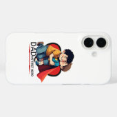 Vader Mijn eerste Hero iPhone 16 Hoesje Schattige  (Achterkant (horizontaal))