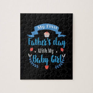 Vader mijn eerste Vaderdag met mijn baby-meisje Legpuzzel