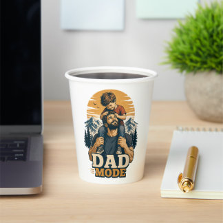 Vader Modus Vaderdag T-shirt Papieren Bekers
