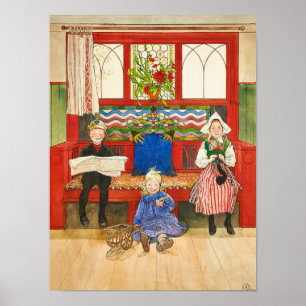 Vader, moeder en kind, 1906, ingediend door Carl L Poster