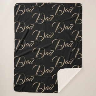 Vader Monogram Naam Letter Destiny's Sherpa Deken
