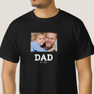 Vader Opgericht Foto Vaderdag T-shirt