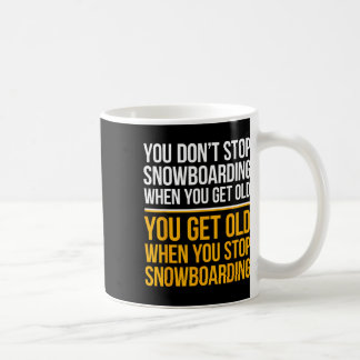 Vader Snowboarden Vader Snowboarder Oud Man - Snee Koffiemok