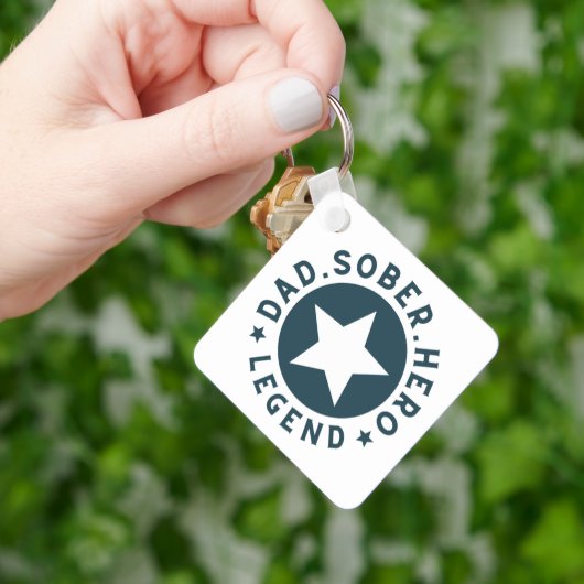 Vader Sober Legend Star Sobriety Gift Vader Sleutelhanger (Hand)