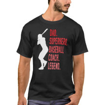 Vader Superheld Baseball Coach Legende Funny Baseb