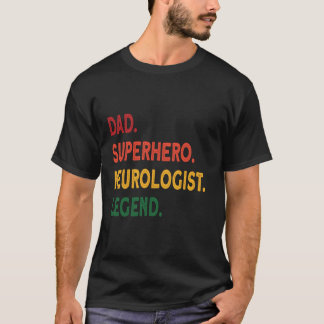 Vader superheld neuroloog legende t-shirt